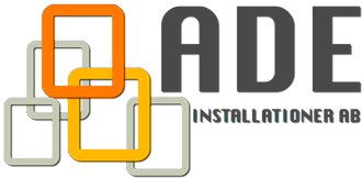 ADE Installationer AB logotyp
