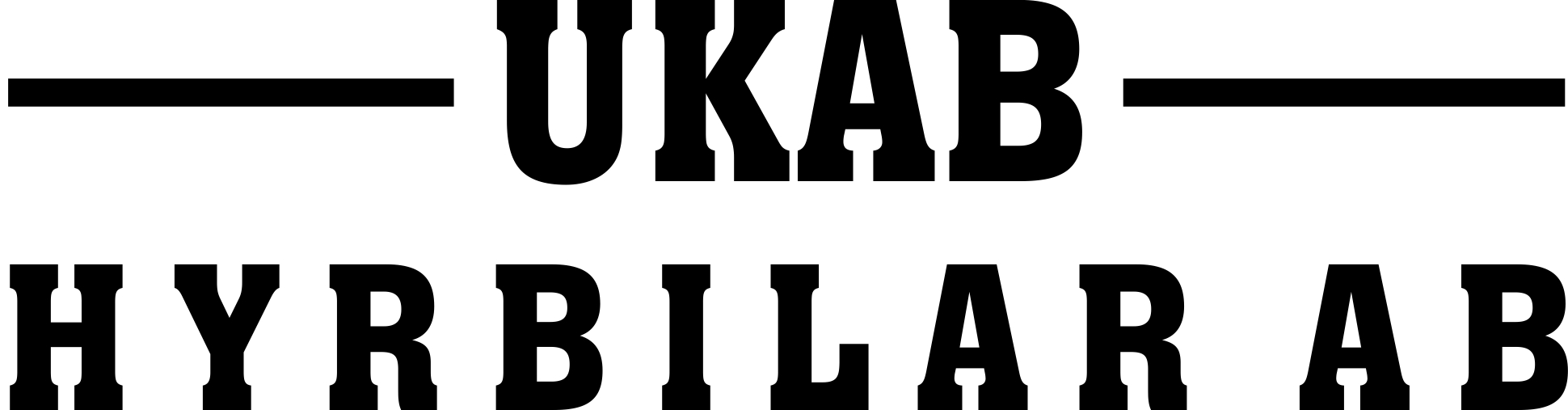 UKAB Hyrbilar AB logotyp