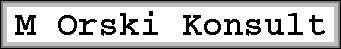 M Orski Konsult Obok AB logotyp