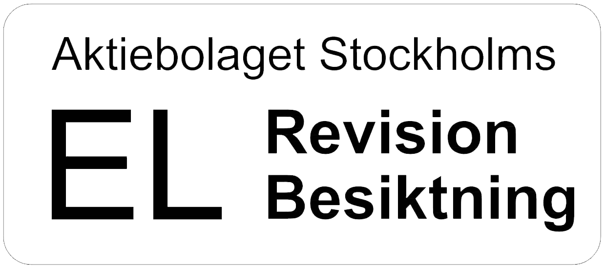 AB Stockholms Elrevision och Elbesiktning logotyp