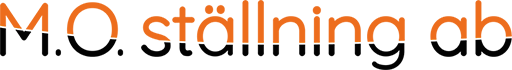 M.O. Ställning AB logotyp