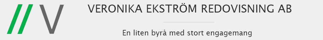 Veronika Ekström Redovisning AB logotyp