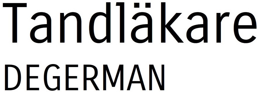 Tandläkare Degerman AB logotyp