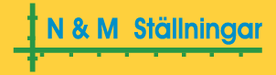 N & M Ställningar AB logotyp