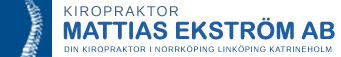 Kiropraktor Mattias Ekström AB logotyp
