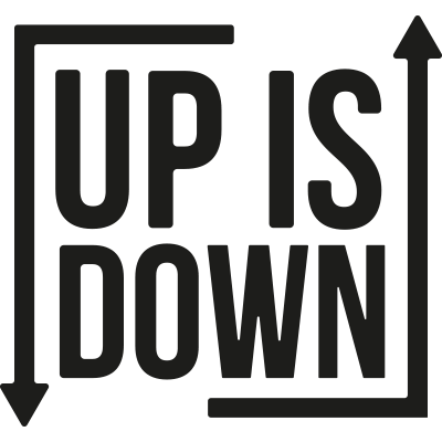 Up is down AB logotyp