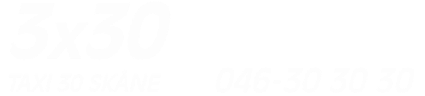 Taxi 30 Skåne AB logotyp