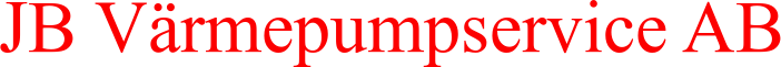 JB Värmepumpservice AB logotyp
