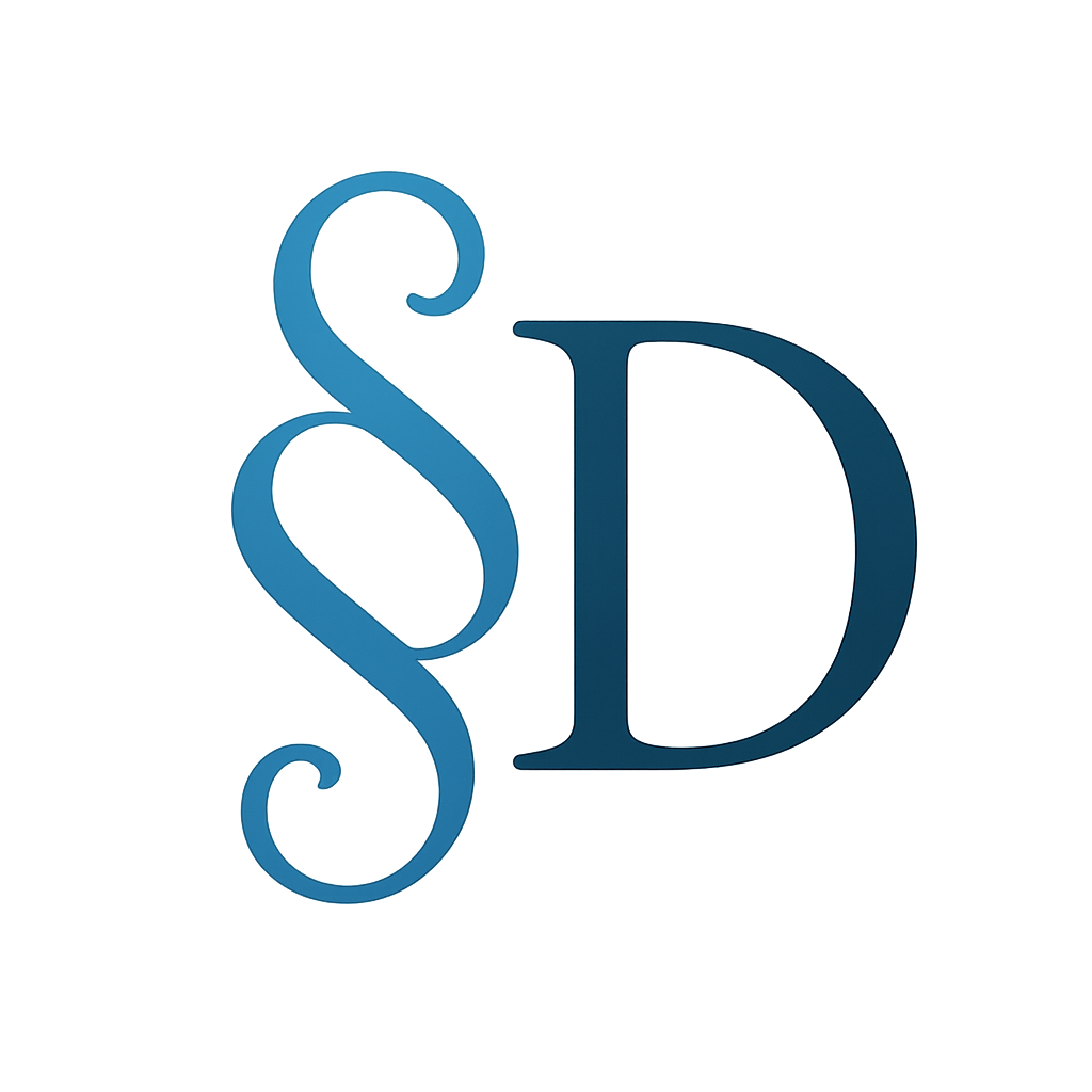 De juris est AB logotyp