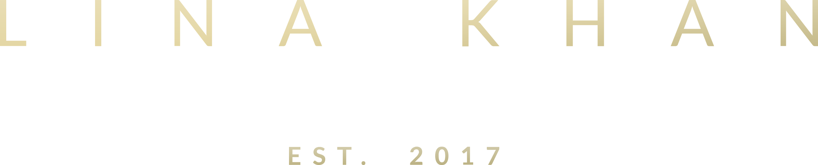 Lina Khan Est.2017 AB logotyp