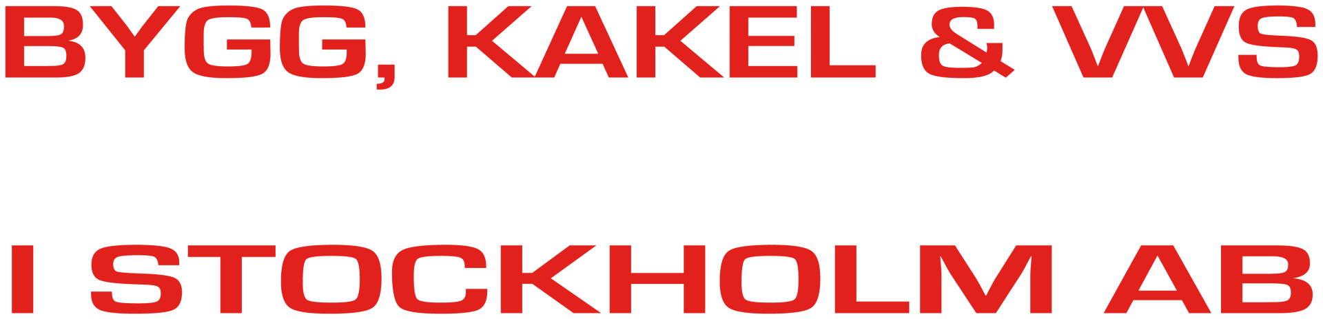 Bygg, Kakel & Vvs i Stockholm AB logotyp
