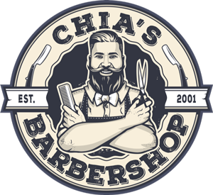 Chia's Barbershop AB logotyp