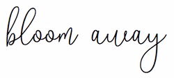 Bloom away AB logotyp
