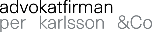 Advokatfirman Per Karlsson & Co AB logotyp