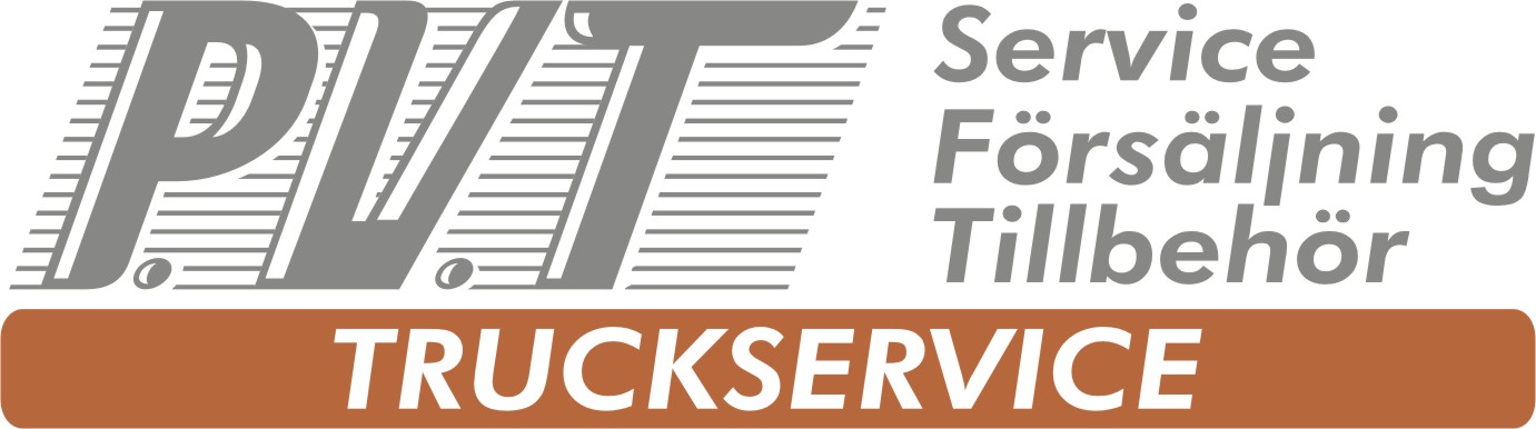 P.V.T truckservice AB logotyp