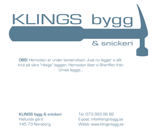 Klings Bygg & Snickeri AB logotyp