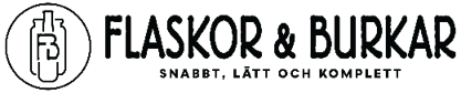 Flaskor & Burkar i Sverige AB logotyp