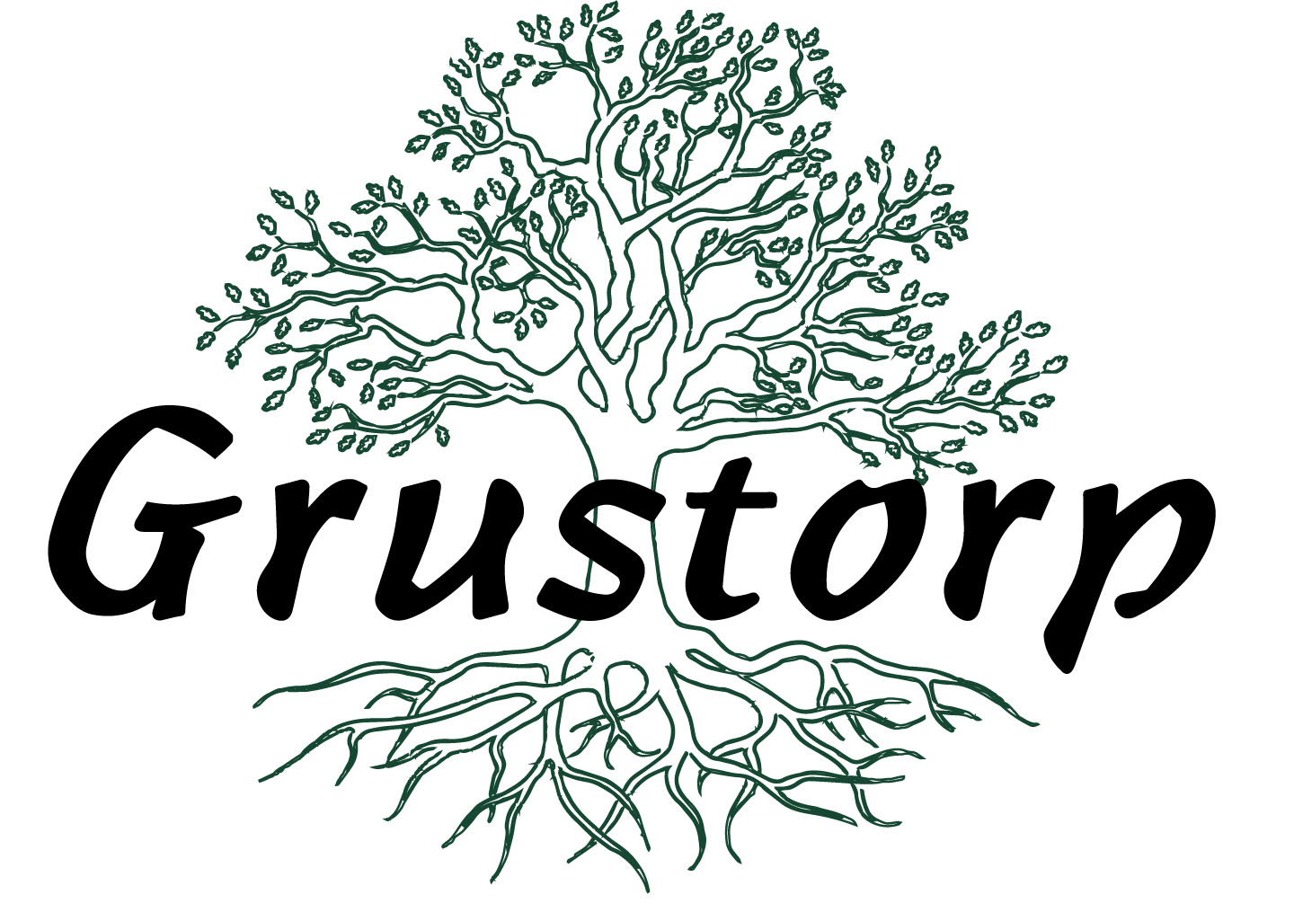 Grustorp gårdsbutik trädgårdstjänster plantskola AB logotyp