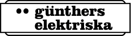 Günthers Elektriska AB logotyp