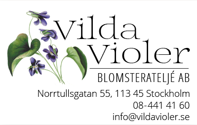 Vilda Violer Blomsterateljé AB logotyp