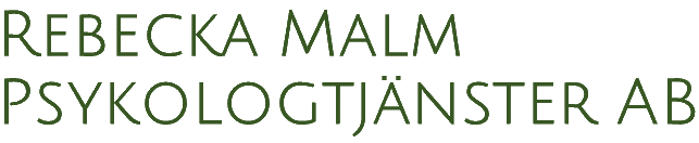 Rebecka Malm Psykologtjänster AB logotyp