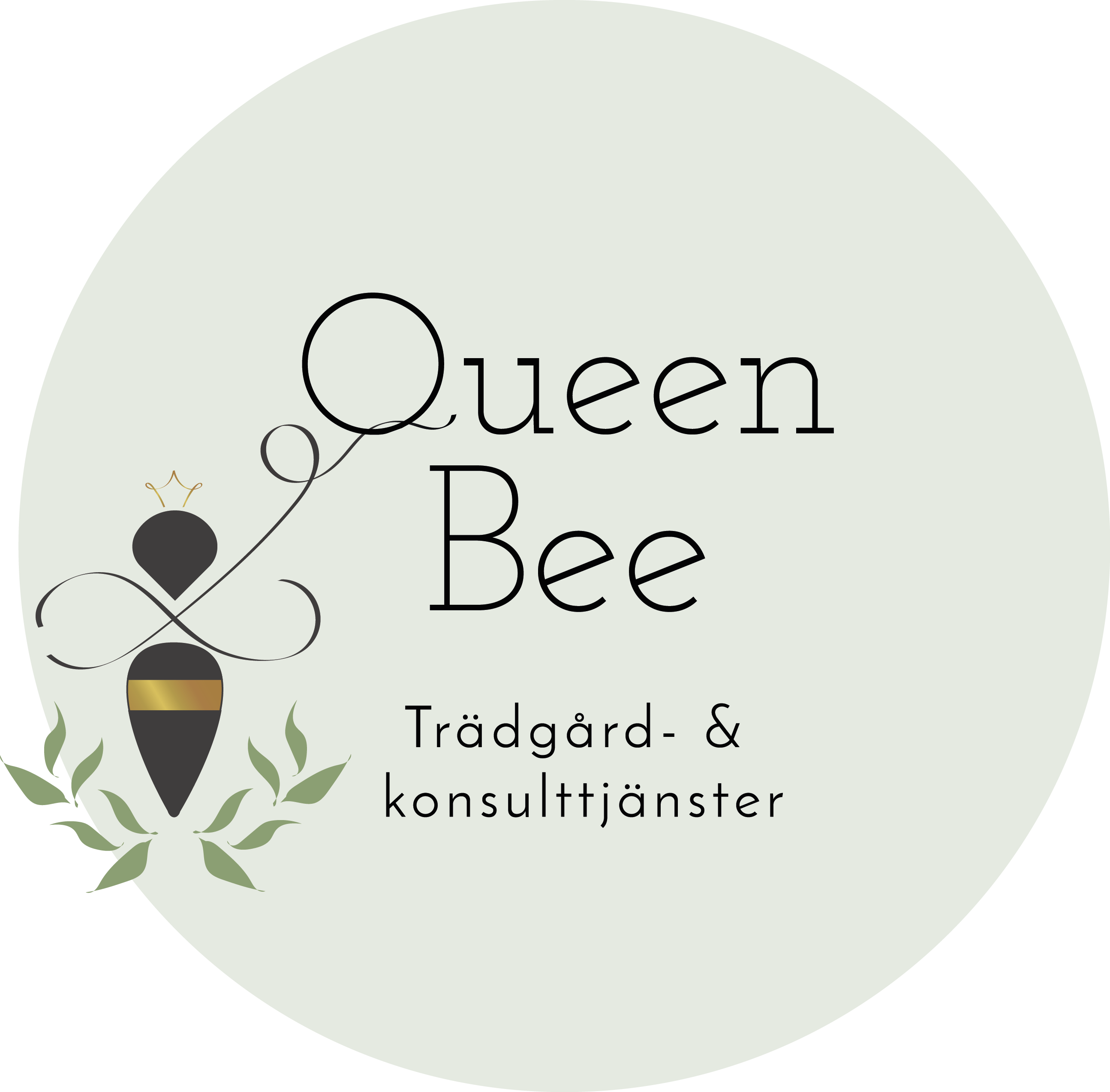 Queen B Trädgård- & konsulttjänster AB logotyp