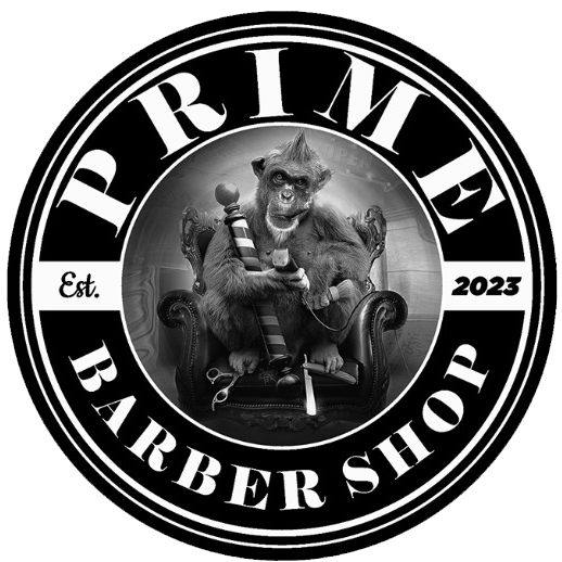 Prime Barbershop K.A AB logotyp