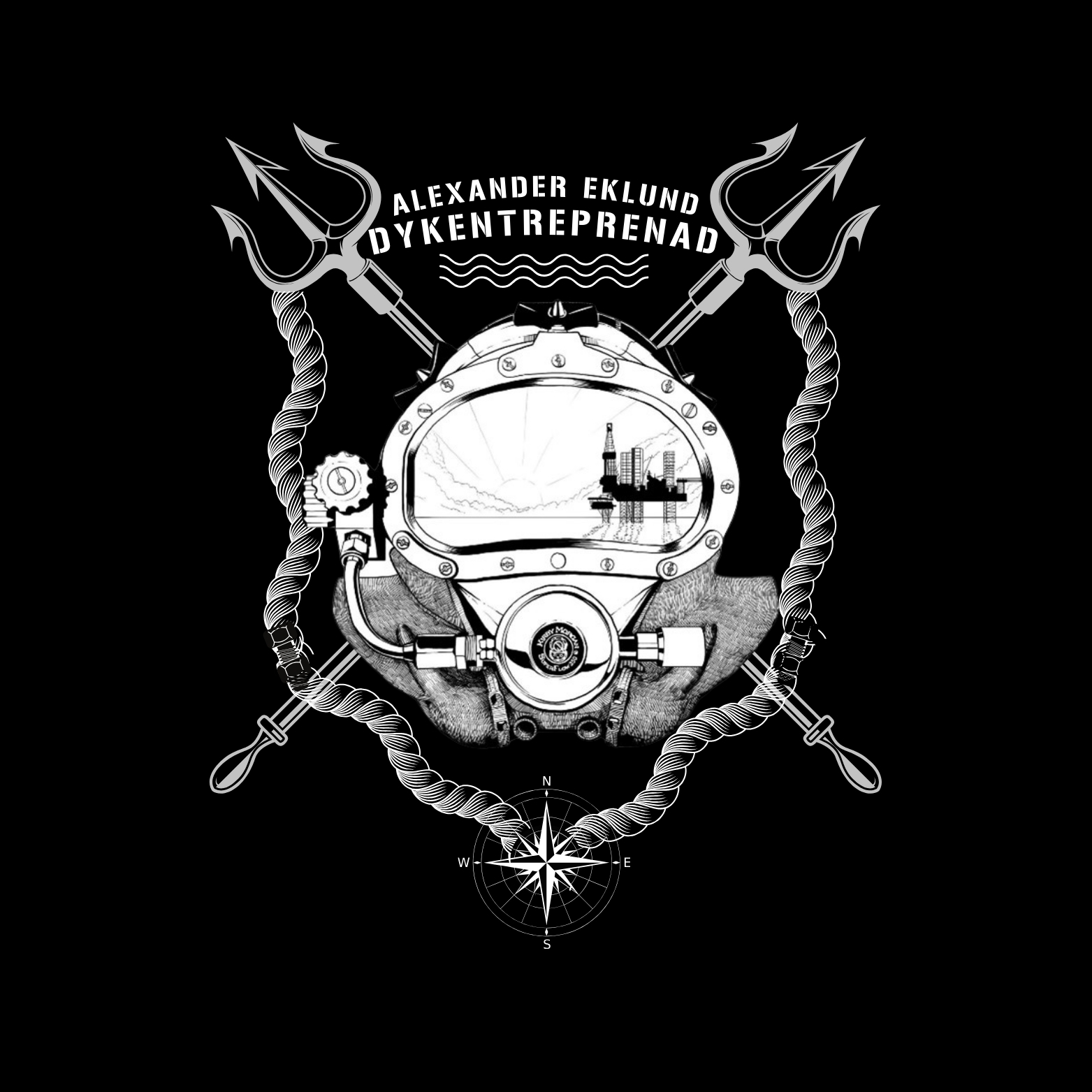 Alexander Eklund Dykentreprenad AB logotyp