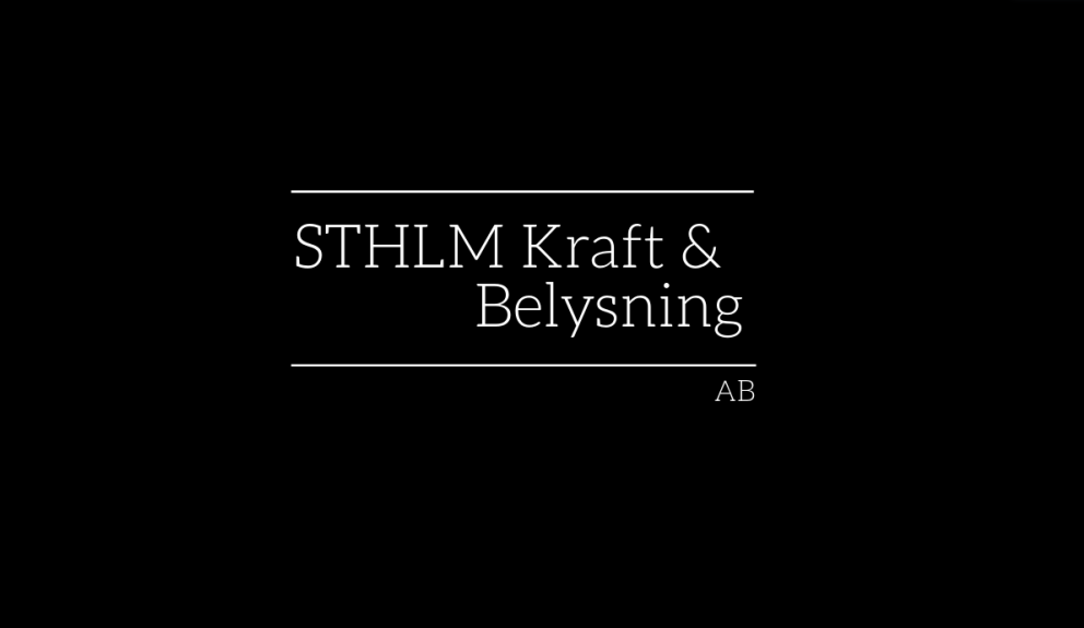 STHLM Kraft & Belysning AB logotyp