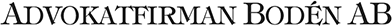 Advokatfirman Bodén AB logotyp