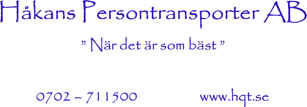 Håkans Persontransporter AB logotyp