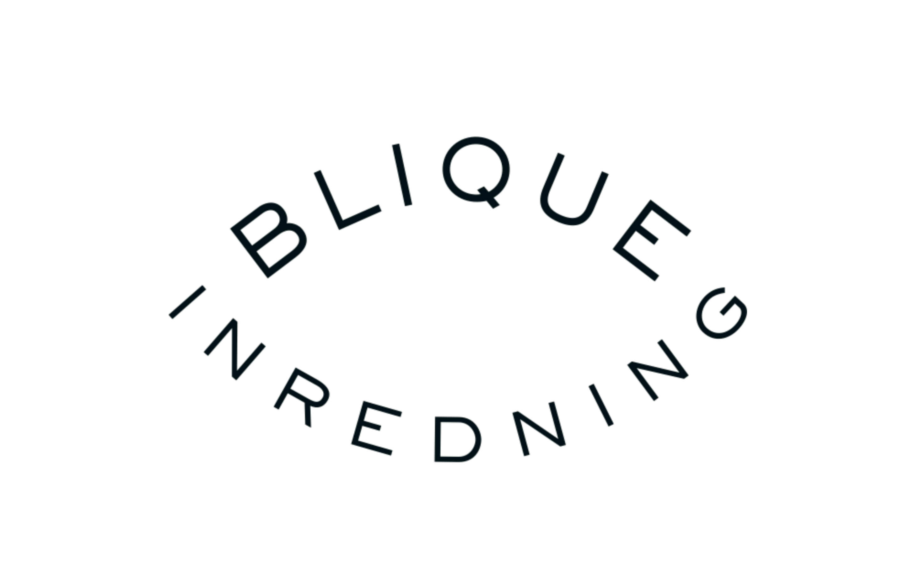 Blique inredning aktiebolag logotyp