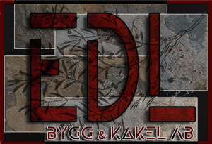 E D L bygg och kakel AB logotyp