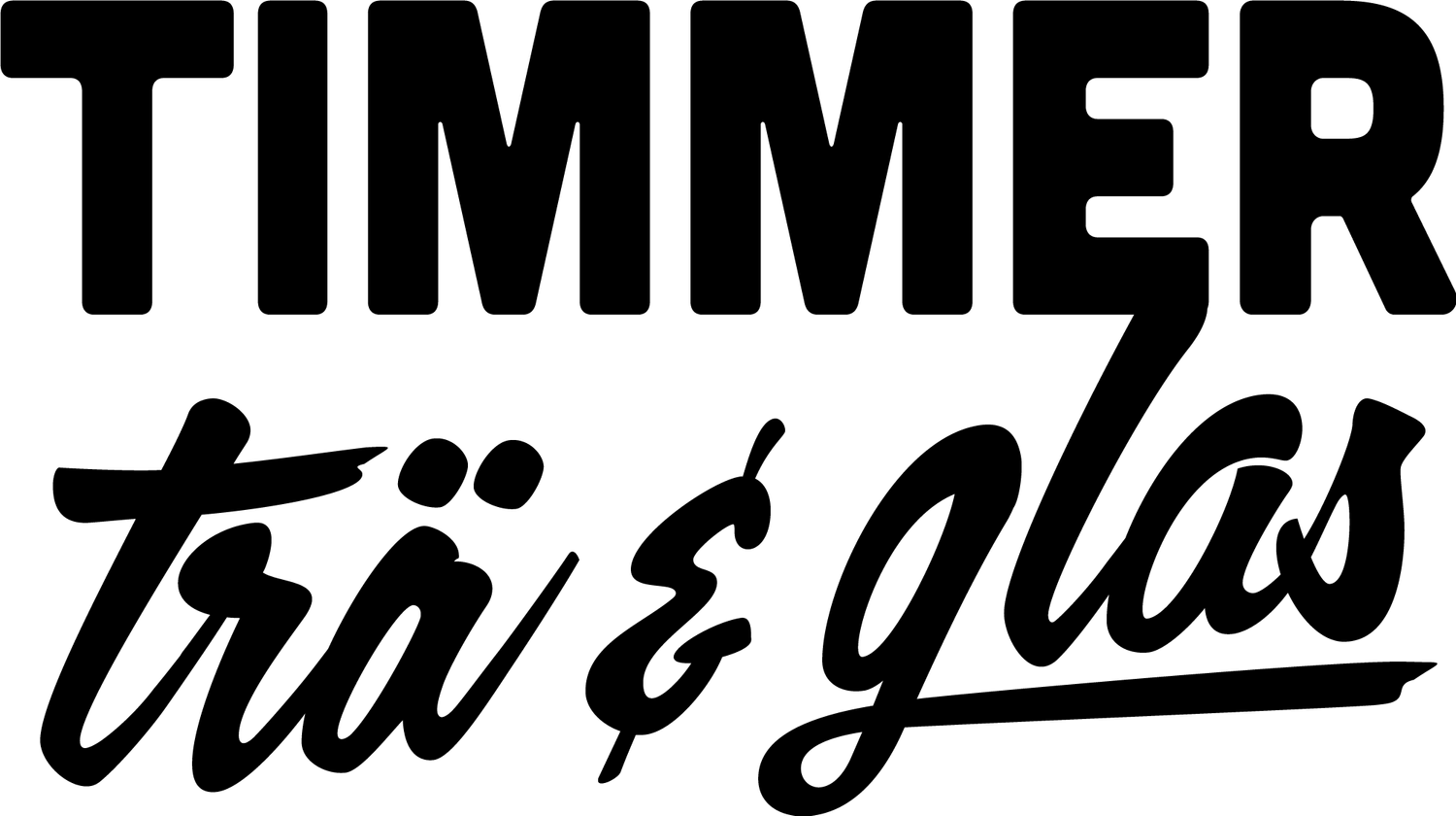 Timmer, Trä och Glas i Västmanland AB logotyp