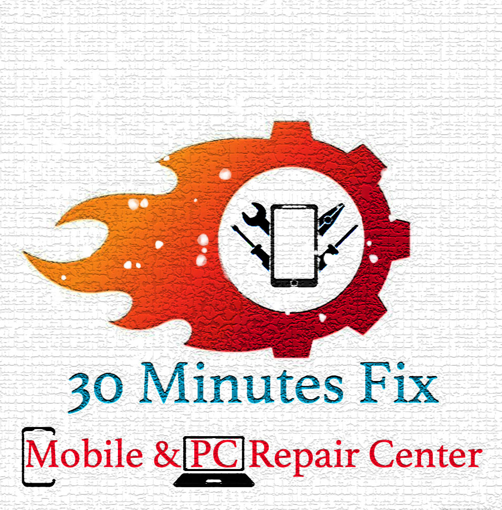 30 minutes phone fix AB logotyp