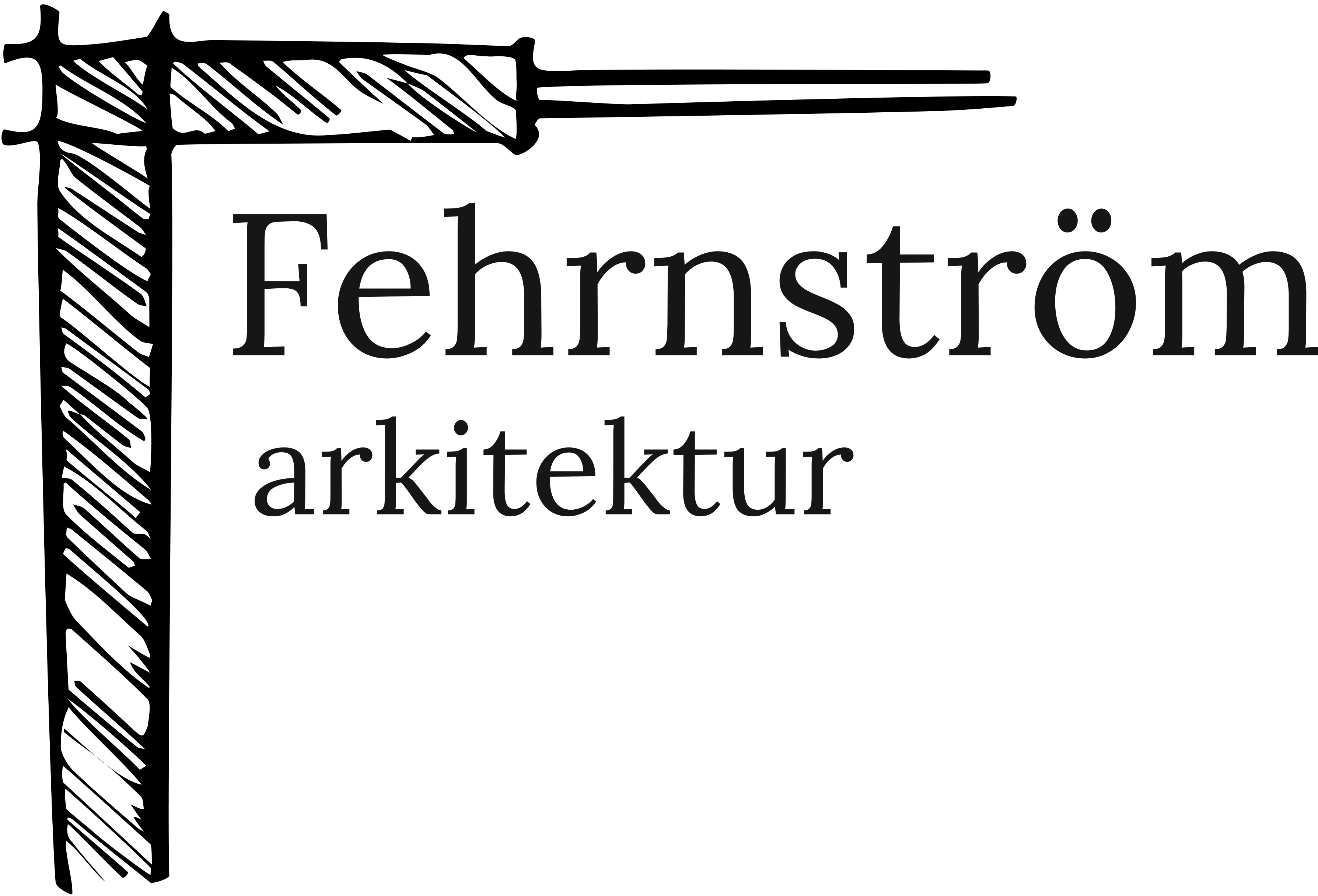 Fehrnström arkitektur AB logotyp