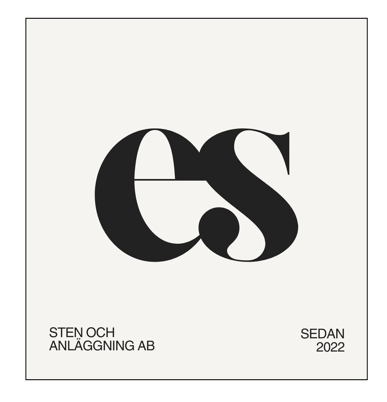 ES sten & anläggning AB logotyp