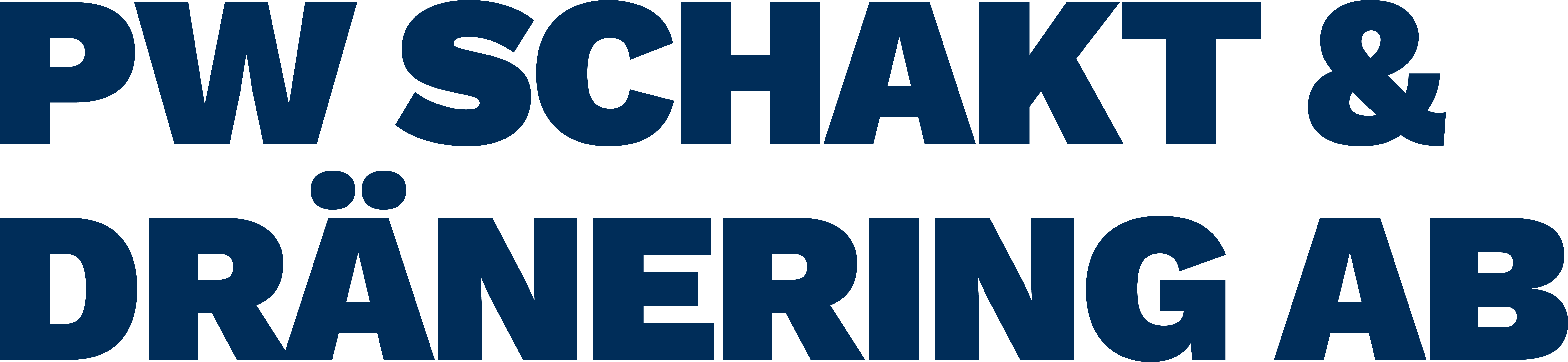 PW Schakt och Dränering AB logotyp