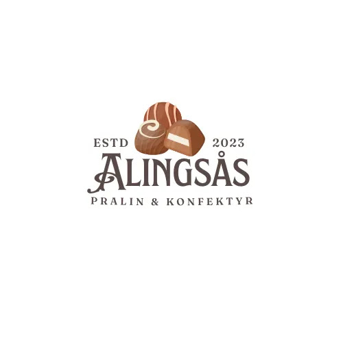 Alingsås pralin och konfektyr AB logotyp