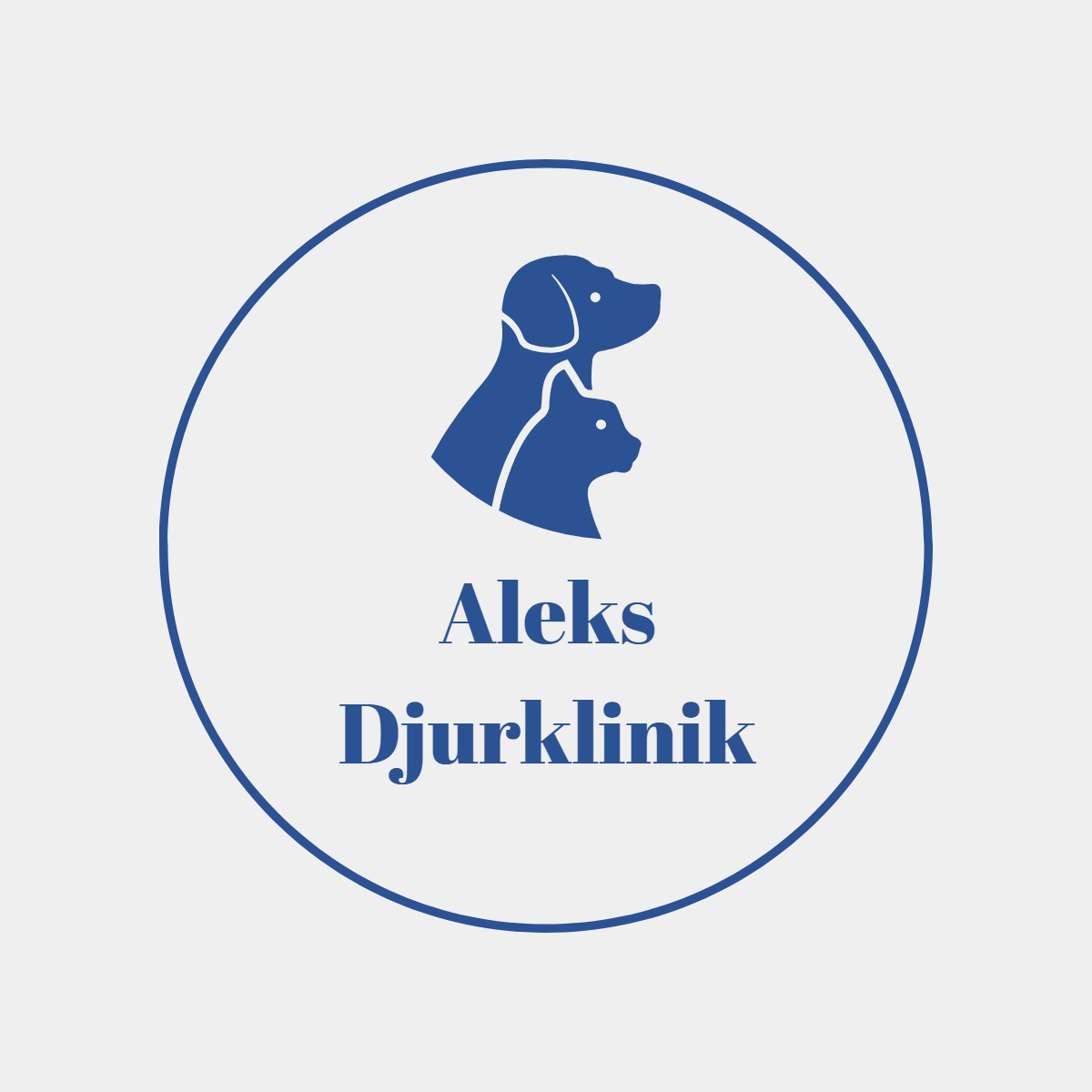 Aleks djurklinik AB logotyp