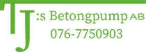 Tj:s betongpump AB logotyp