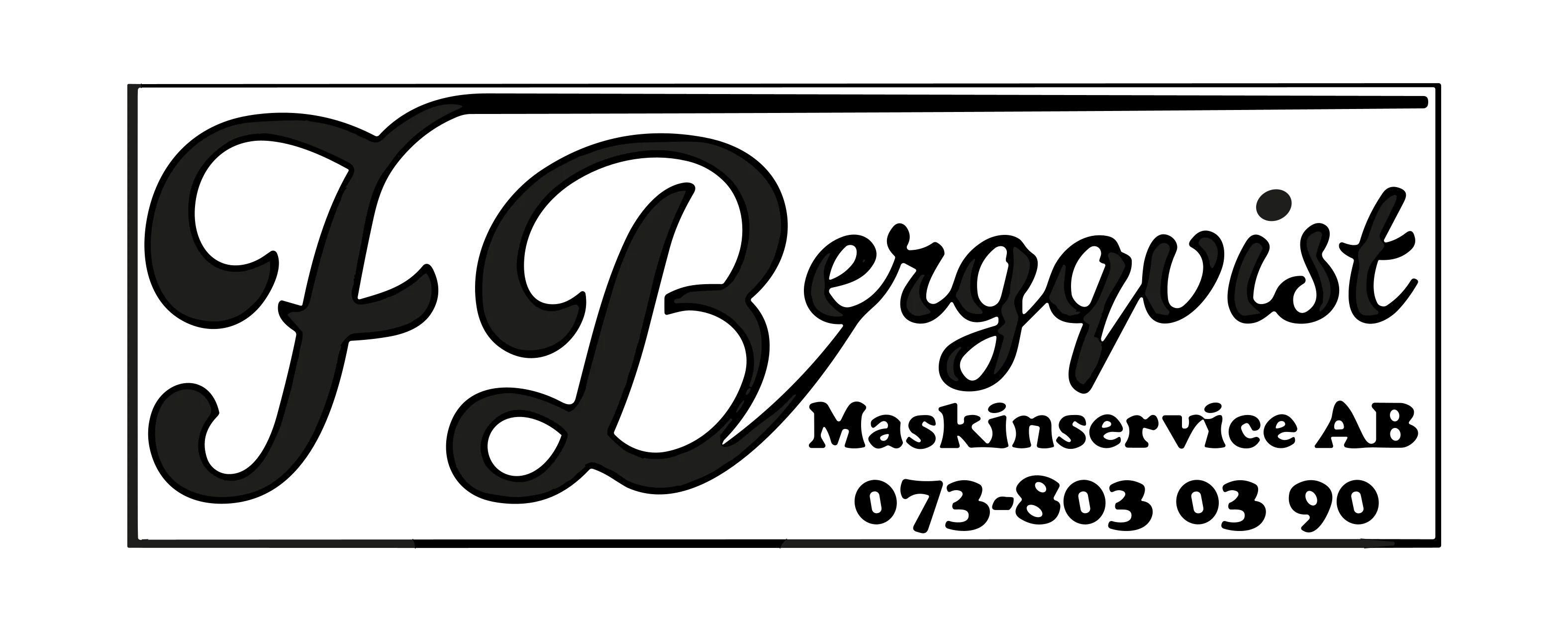 F Bergqvist Maskinservice AB logotyp