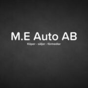M.E auto AB logotyp