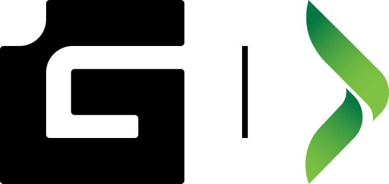 Glitched AB logotyp