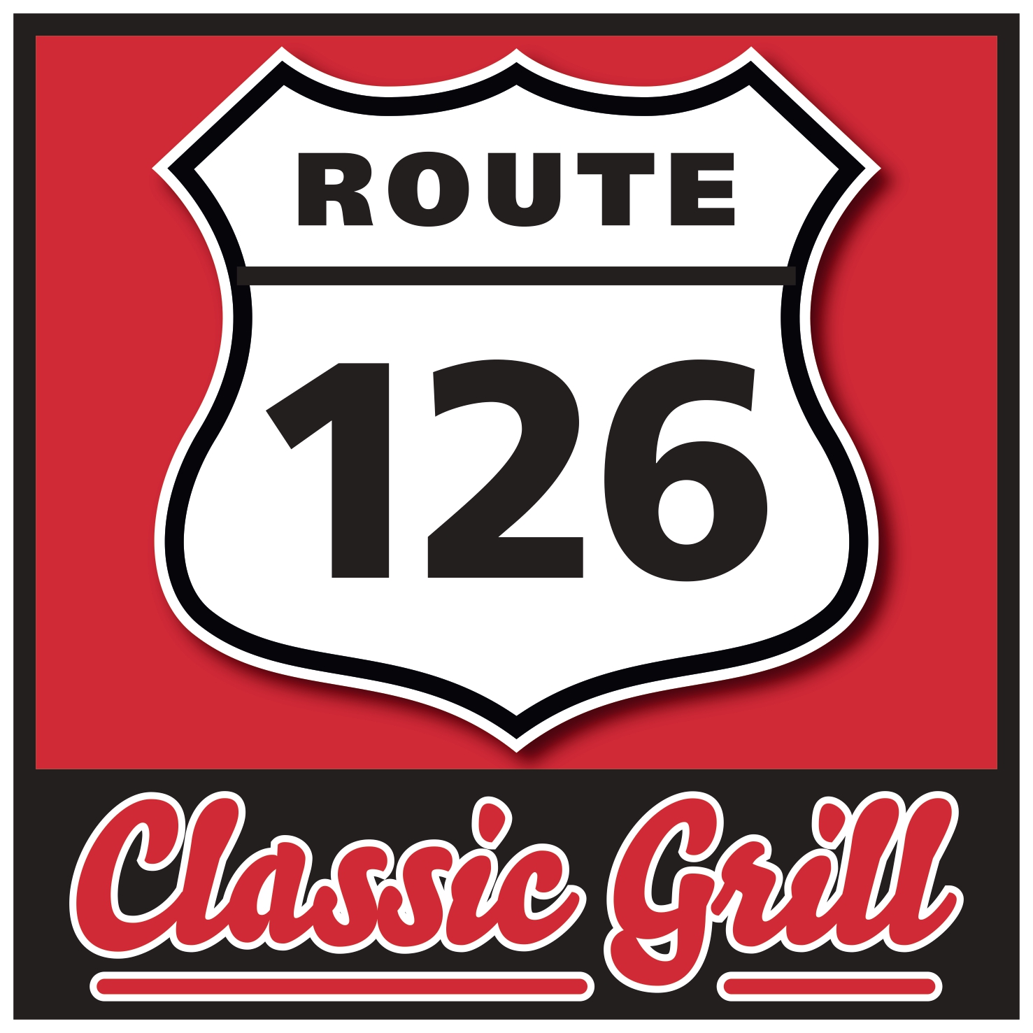 Route 126 i Alvesta AB logotyp