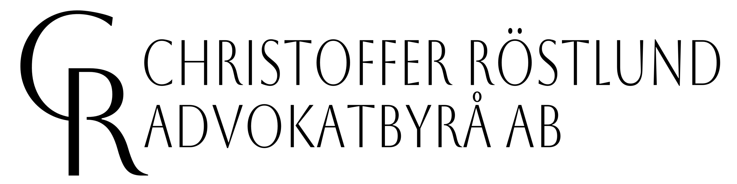 Christoffer Röstlund Advokatbyrå AB logotyp