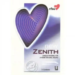 RFSU NEW ZENITH UNIQUE MATERIAL FOR A MORE NATURAL FEELING 5 CONDOMS – varumärkesbild för RFSU Aktiebolag