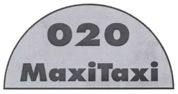 020 MaxiTaxi – varumärkesbild för Cabonline Region Stockholm AB