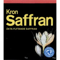 Kron Saffran ÄKTA FLYTANDE SAFFRAN Jästbolaget AB grundat 1893 – varumärke, Jästbolaget Aktiebolag