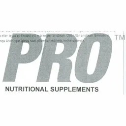 PRO NUTRITIONAL SUPPLEMENTS – varumärkesbild för Budo & Fitness Stores Scandinavia AB